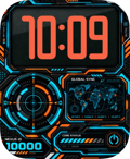 Coral Scope Apple Watch face