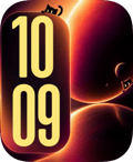 Cosmic Stowaways watch face preview image for Apple Watch