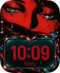 Crimson Tears watch face preview image for Apple Watch