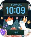 Easter Friends watch face preview for Apple Watch