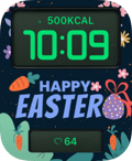 Happy Easter watch face preview for Apple Watch