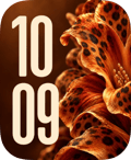 Leopard Bloom watch face preview image for Apple Watch