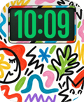 Marker Doodles Apple Watch face