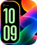 Mint Halo Apple Watch face
