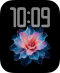 Neon Dahlia Apple Watch face