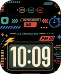Night Module watch face preview for Apple Watch