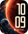 Rust Planet watch face preview image for Apple Watch