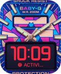 Shock Resist Baby-G watch face preview for Apple Watch