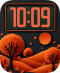 Velvet Orchard Apple Watch face