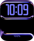 Violet Chrome watch face preview image for Apple Watch