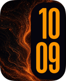 Amber Current Apple Watch face - Art