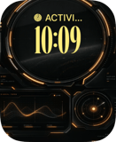 Amber Orbit Apple Watch face - Special Collections