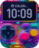 Arcade Glow Apple Watch face - Video Games