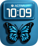 Azure Wings watch face preview image for Apple Watch