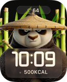 Bamboo Warrior Panda Apple Watch face - TV
