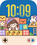 Beret Girl watch face preview image for Apple Watch