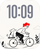 Bike Sketch Apple Watch face - Art
