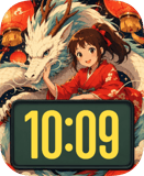 Blue Cat Moon Apple Watch face - Animals