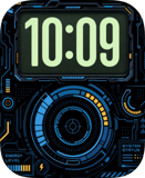 Blue Core Apple Watch face - Art