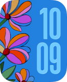Blue Daisies Apple Watch face - Nature