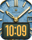 Blue Dial Apple Watch face - Luxury