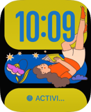 Book Lounger Apple Watch face - Art