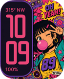 Bubblegum 89 Apple Watch face - Cities