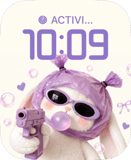 Bubblegum Bunny watch face preview image for Apple Watch