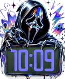 Chrome Ghostface Apple Watch face - Special Collections