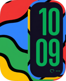 Contour Waves Apple Watch face - Art