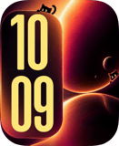 Cosmic Stowaways watch face preview image for Apple Watch