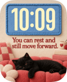Couch Kitten watch face preview image for Apple Watch
