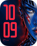 Cyber Gaze watch face preview image for Apple Watch