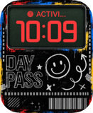 Day Pass watch face preview image for Apple Watch