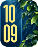Dewy Leaves watch face preview image for Apple Watch