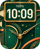 Emerald Deco Apple Watch face - Luxury