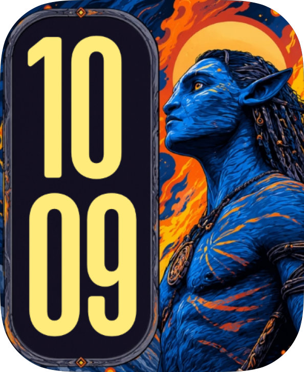 Fire Ice Warrior Apple Watch face - Special Collections