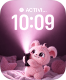 Flashlight Fuzz watch face preview image for Apple Watch