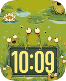 Frog Pond Friends Apple Watch face - Nature