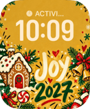 Gingerbread Cheer Apple Watch face - Holidays