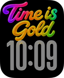 Golden Time Apple Watch face - Art