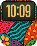 Groovy Garden Apple Watch face - Art