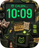 Grunge Cat Apple Watch face - Art