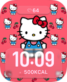Hello Kitty Cherry Pop Apple Watch face - Anime