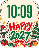 Holiday Wishes watch face preview image for Apple Watch