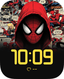 Hooded Spider-Man Apple Watch face - TV