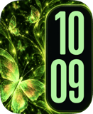 Jade Butterfly watch face preview image for Apple Watch