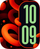 Lava Ribbon Apple Watch face - Art