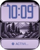 Lavender Pines Apple Watch face - Nature