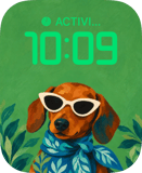 Leafy Hound watch face preview image for Apple Watch